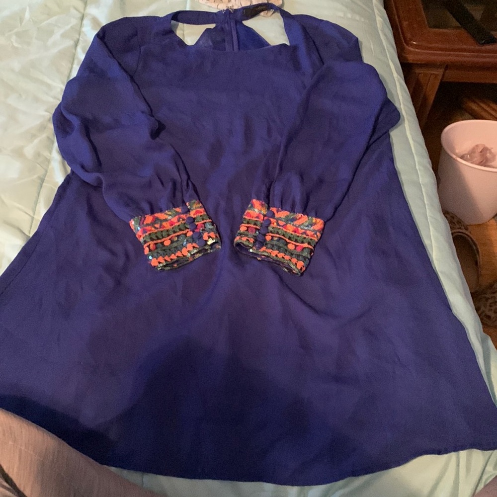 Blue Aztec dress